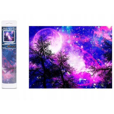 Norimpex Diamantový obrázek malování 30x40cm - Fialové nebe