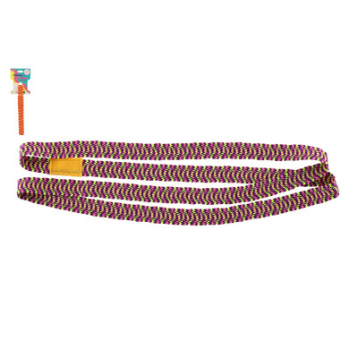 Skákací guma 100 cm barevná na kartě