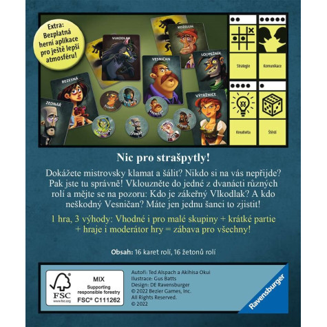 RAVENSBURGER Karetní hra Vlkodlaci za úplňku ~ 3