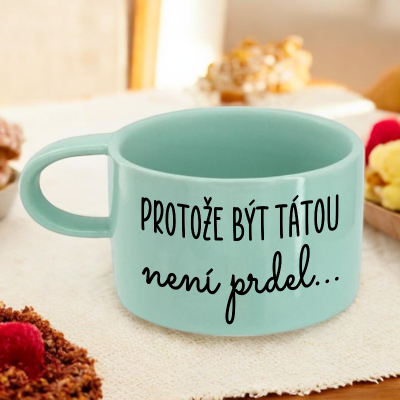 Ahome Hrnek makronka 160 ml - Protože být tátou není prdel - mátový