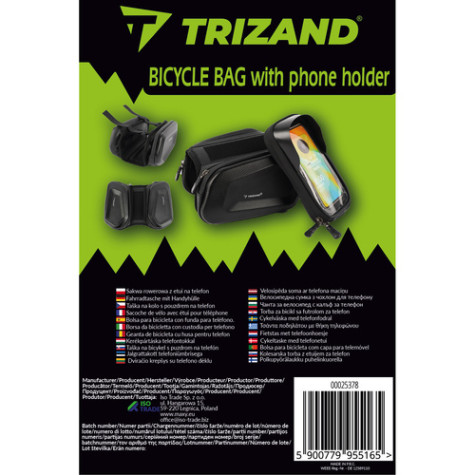 Brašna na kolo s pouzdrem na telefon Trizand 25378 ~ 10