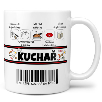 Hrnek 330 ml - Kuchař 100%