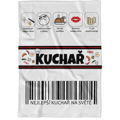 Deka 200 x 140 cm - Kuchař 100%