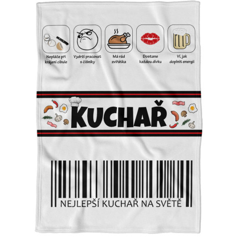 Deka 200 x 140 cm - Kuchař 100% ~ 1