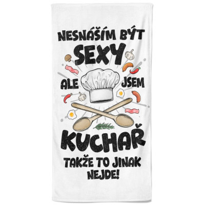Osuška 140 x 70 cm - Sexy kuchař