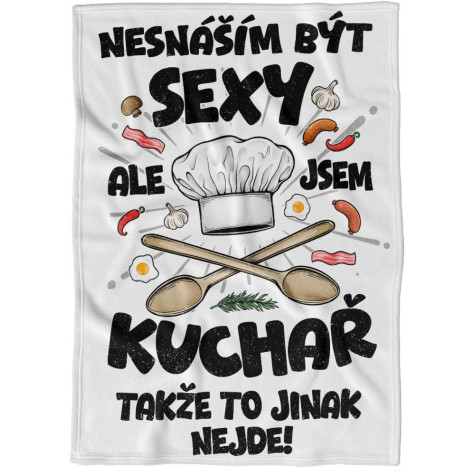 Deka 200 x 140 cm - Sexy kuchař ~ 1