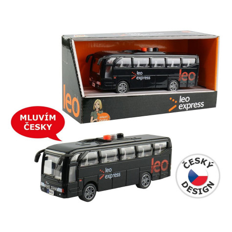 MaDe Autobus Leo express s hlášením řidiče a posádky 16 cm ~ 1