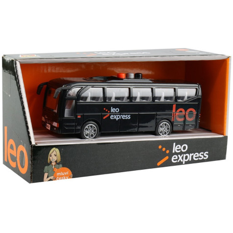 MaDe Autobus Leo express s hlášením řidiče a posádky 16 cm ~ 3