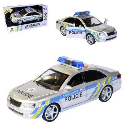 MaDe Auto policejní s českým hlasem na setrvačník 24 cm