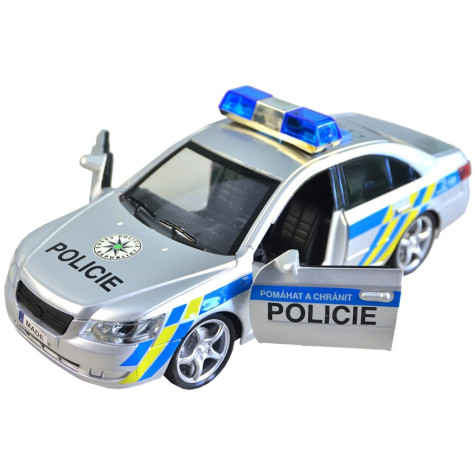 MaDe Auto policejní s českým hlasem na setrvačník 24 cm ~ 2