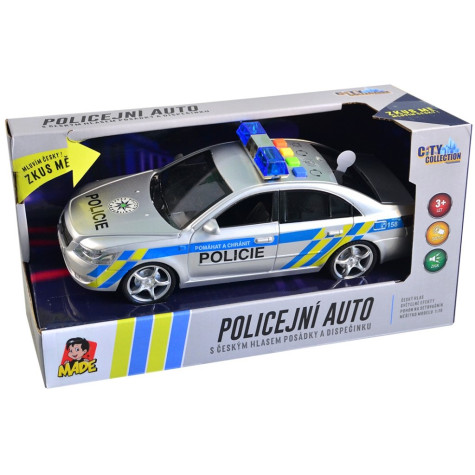 MaDe Auto policejní s českým hlasem na setrvačník 24 cm ~ 5