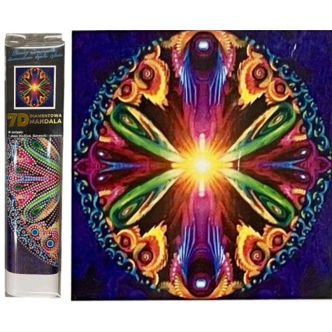 Norimpex Diamantové malování 7D obrázek 30x30cm - Mandalový ovál ~ 1
