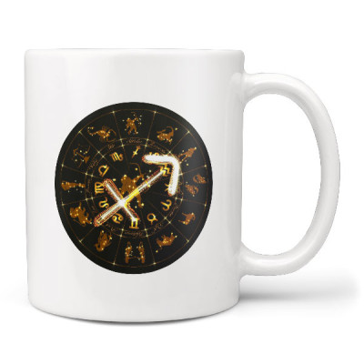 Hrnek 330 ml - Symbol znamení Střelec (23.11. - 21.12.)