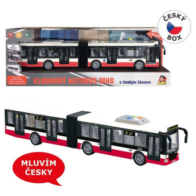 MaDe Kloubový autobus MHD s českým hlasem na setrvačník 44 cm