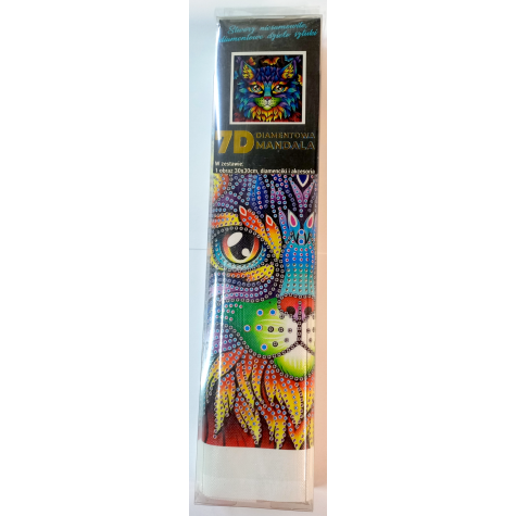 Norimpex Diamantové malování 7D obrázek 30x30cm - Kočičí portrét ~ 3