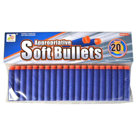 Náboje softové s přísavkou 7 cm 20 ks ~ 1