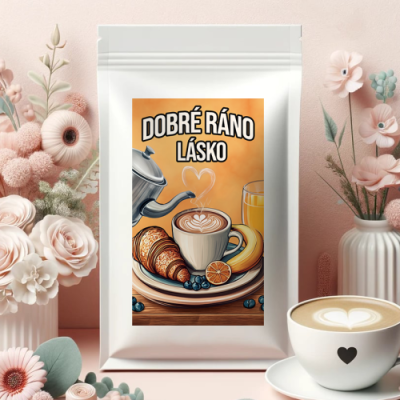 Ahome Kafíčko Dobré ráno lásko zrnková káva 100 g