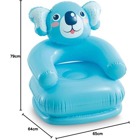 Intex 68556 Nafukovací křeslo zvířátko 65x64x75cm - modré Koala ~ 3