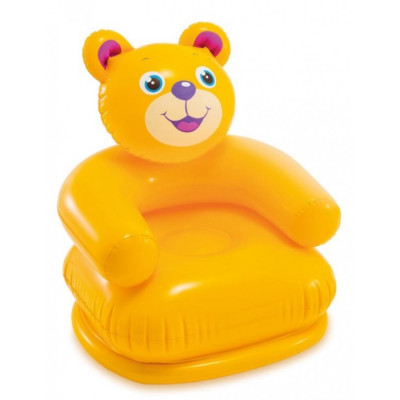 Intex 68556 Nafukovací křeslo zvířátko 65x64x75cm - žluté Medvěd