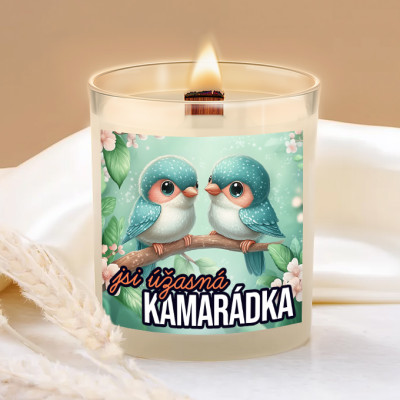 Ahome Svíčka s praskajícím knotem 450g - Úžasná kamarádka