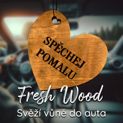 Ahome Dřevěná vůně do auta - Spěchej pomalu