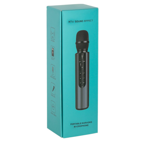 KIK Bezdrátový karaoke bluetooth mikrofon - růžový ~ 9