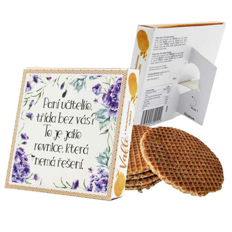 Vafle s karamelovou náplní v krabičce 80 g - Paní učitelko ~ 1