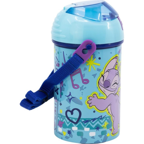STOR Láhev na pití s popruhem Stitch 450 ml ~ 2