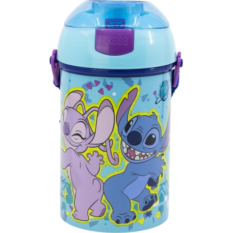 STOR Láhev na pití s popruhem Stitch 450 ml ~ 4