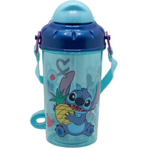 STOR Láhev na pití s popruhem Stitch 465 ml ~ 1