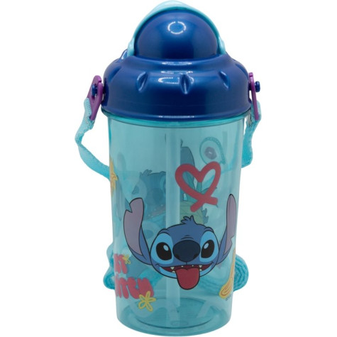 STOR Láhev na pití s popruhem Stitch 465 ml ~ 2