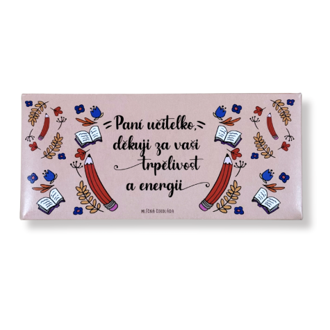 Dárková čokoláda 100 g - Paní učitelko děkuji ~ 1