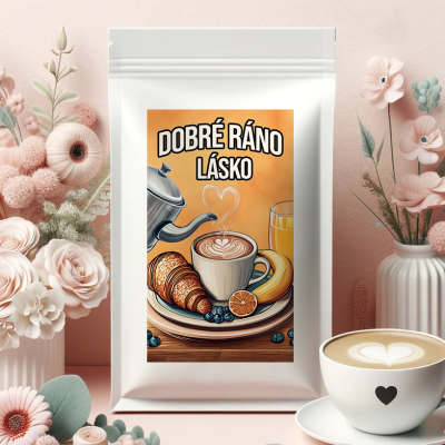 Ahome Kafíčko Dobré ráno lásko zrnková káva 100 g