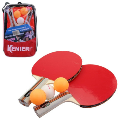 Rakety ping pong set + 3 míčky 25 cm