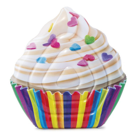 Intex 58770 Nafukovací lehátko Cupcake 142x135cm ~ 1