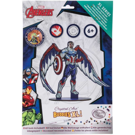 CRYSTAL ART Diamantové malování XL Avengers: Falcon ~ 2