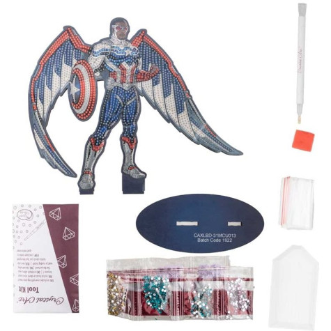 CRYSTAL ART Diamantové malování XL Avengers: Falcon ~ 3