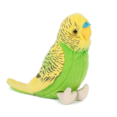 Andulka vlnkovaná plyš 19 cm zelená