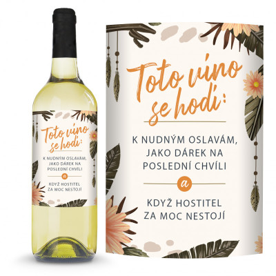 Ahome Víno Chardonnay 750 ml K nudným oslavám