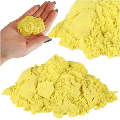 KIK Kinetický písek 1 kg v sáčku - žlutý
