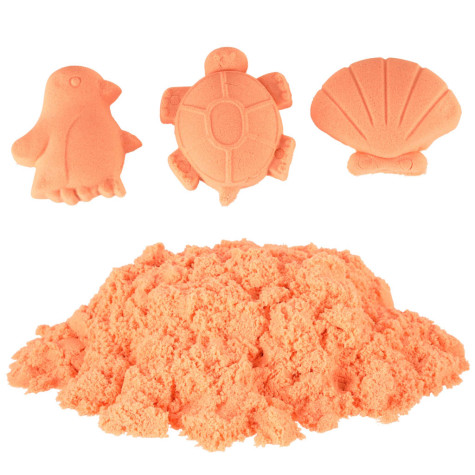 KIK Kinetický písek 1 kg v sáčku - oranžový ~ 4