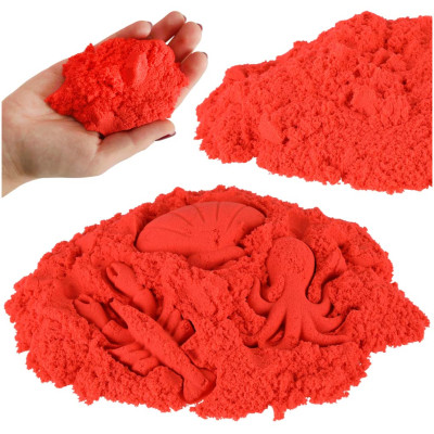 KIK Kinetický písek 1 kg v sáčku - červený