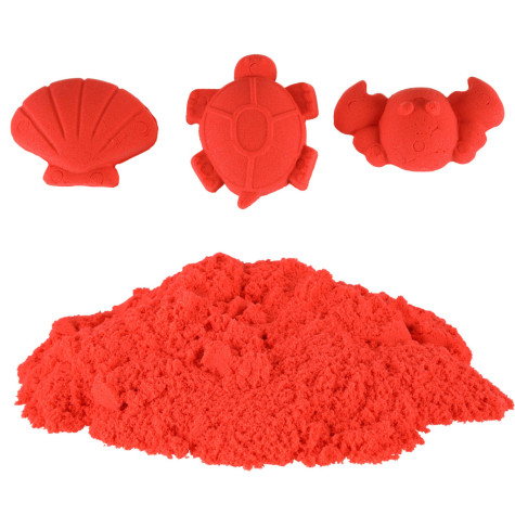 KIK Kinetický písek 1 kg v sáčku - červený ~ 4