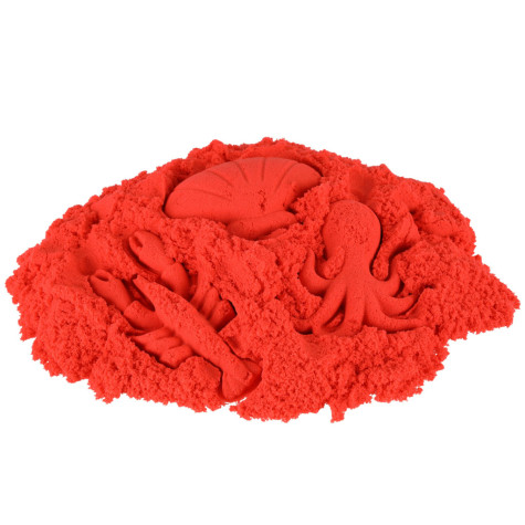 KIK Kinetický písek 1 kg v sáčku - červený ~ 5