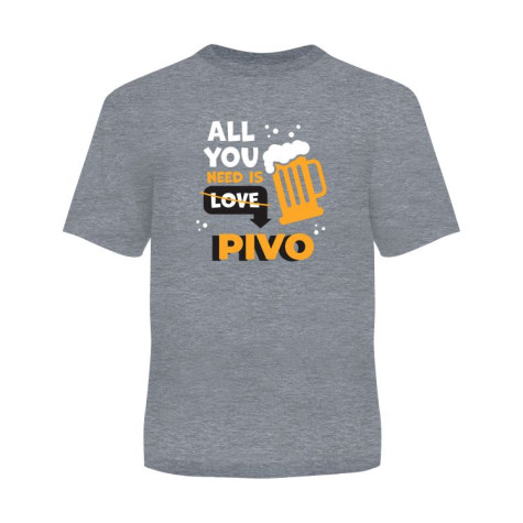 Albi Pánské tričko - All you need is pivo - XXL ~ 1