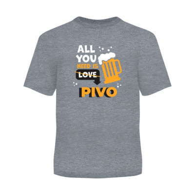 Albi Pánské tričko - All you need is pivo - L