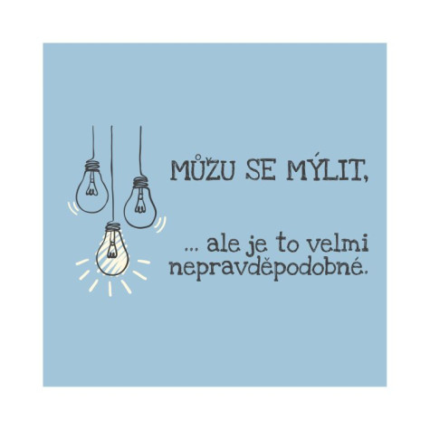 Albi Pánské tričko - Můžu se mýlit - XL ~ 2