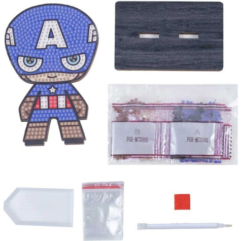 CRYSTAL ART Diamantové malování Avengers: Kapitán Amerika ~ 2
