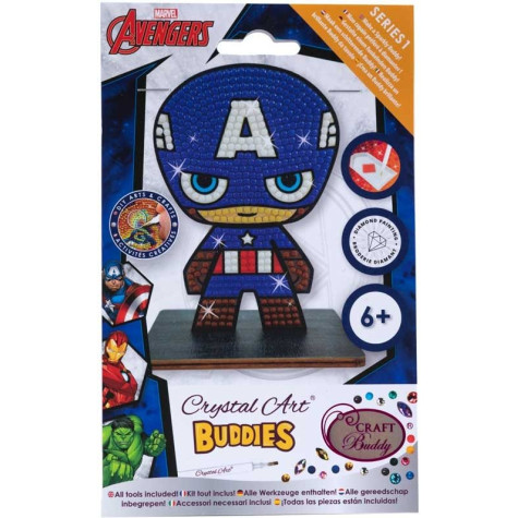 CRYSTAL ART Diamantové malování Avengers: Kapitán Amerika ~ 3