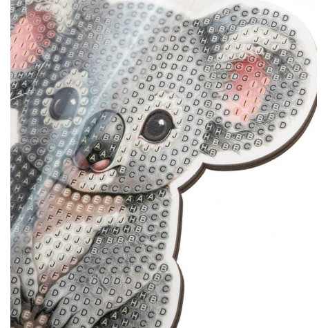 CRYSTAL ART Diamantové malování Na zemi: Koala ~ 3